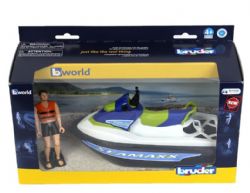 BRUDER - BWORLD - MOTOMARINE AVEC CONDUCTEUR #63151